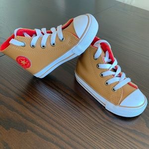Softly worn toddler high top sneakers